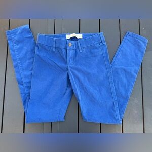 Abercrombie & Fitch Low Rise Skinny Jeans Women’s Size 0 Cobalt Blue